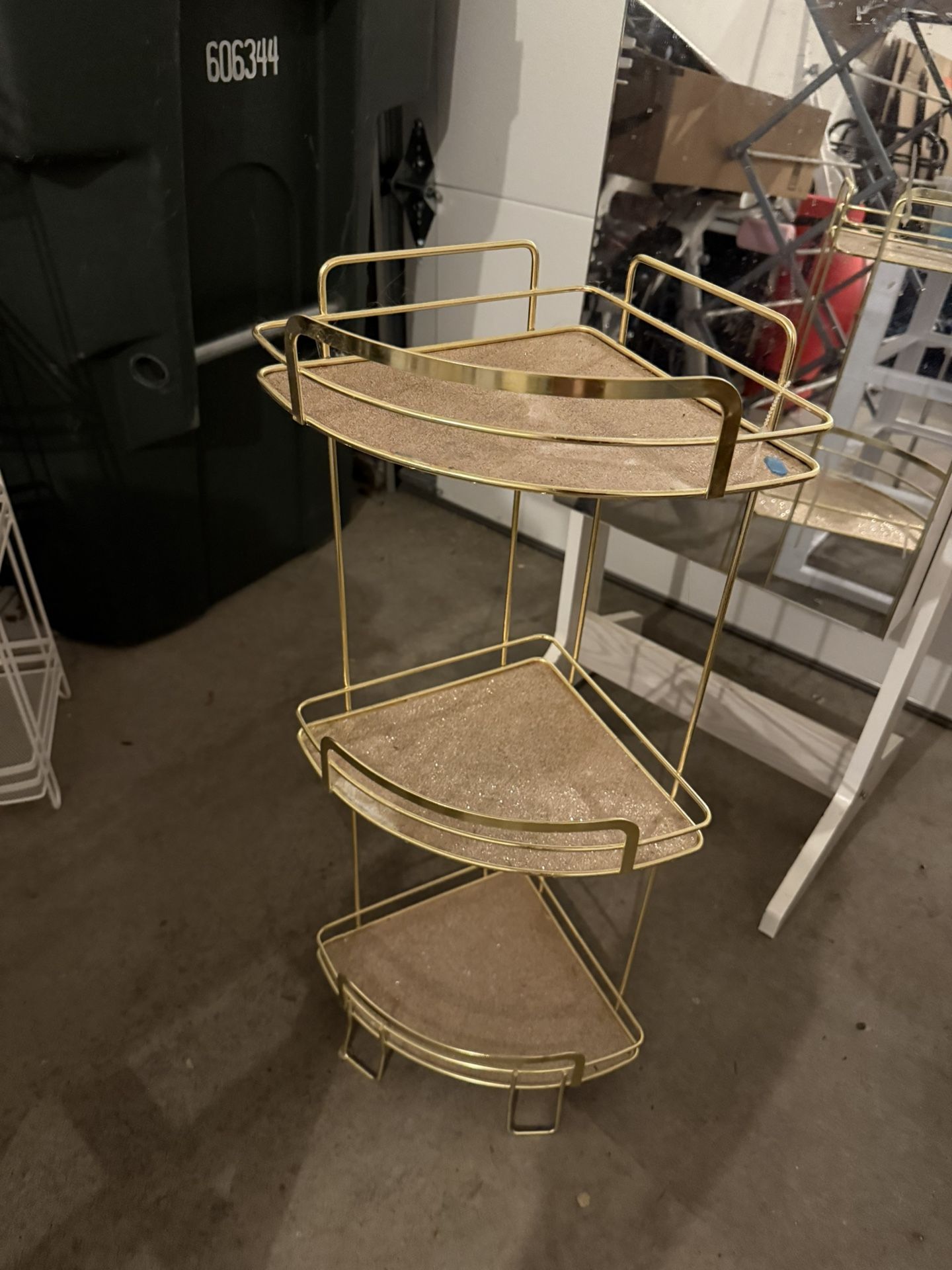 Gold Corner Shelf