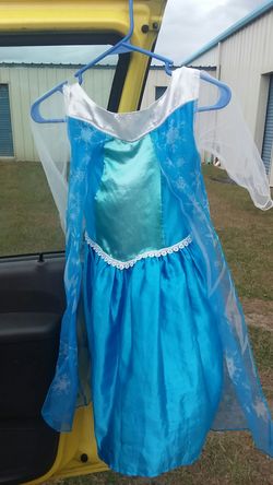 Frozen dress costume for child five to seven