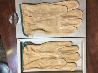Swede leather work gloves. New