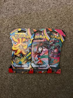 Chaos Rising Sleeved Booster Pack Pokémon TCG Factory Sealed Random Art