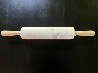 Marble Rolling Pin With Wood Stand 