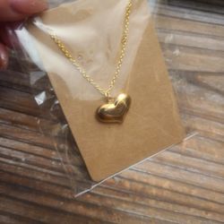 Puffy Heart Necklace