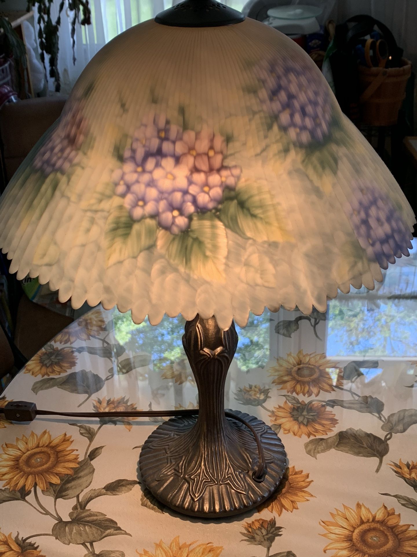 Glynda Turley Reverse Hand Painted Lamp