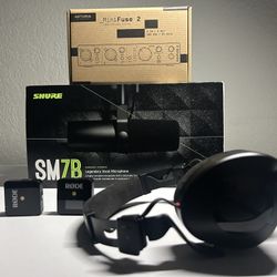 STREAMING & PODCAST BUNDLE - Shure SM7B + Arturia MiniFuse 2 + RODE Gear