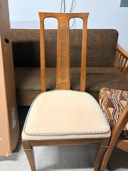 Mid-Century Drexel Wooden Dining Chair with Cane Back