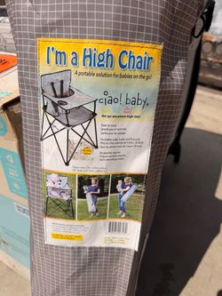 High chair outdoors