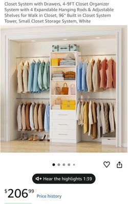 Brand New Closet Organizer