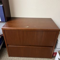 Wood File Cabinet 