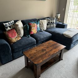 Couch with Pop Up Sleeper And Chaise