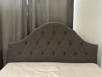Cal King Madeleine Upholstered Headboard And Metal Frame