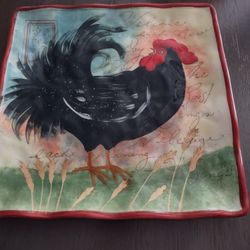 Rooster Decor Plate By Susan Winget $5