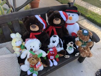 Brand New Christmas Stuffed Plush Animals
