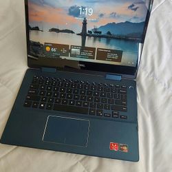 Dell Inspiron 14" Touchscreen AMD RYZEN 7 8GB RAM 256SSD WINDOWS 11 AMD RADEON VEGA  WORKING FINE CHARGER INCLUDED