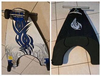 Fuzion  refinished Land Shark Spinner Knee Board   HOLMDEL NJ
