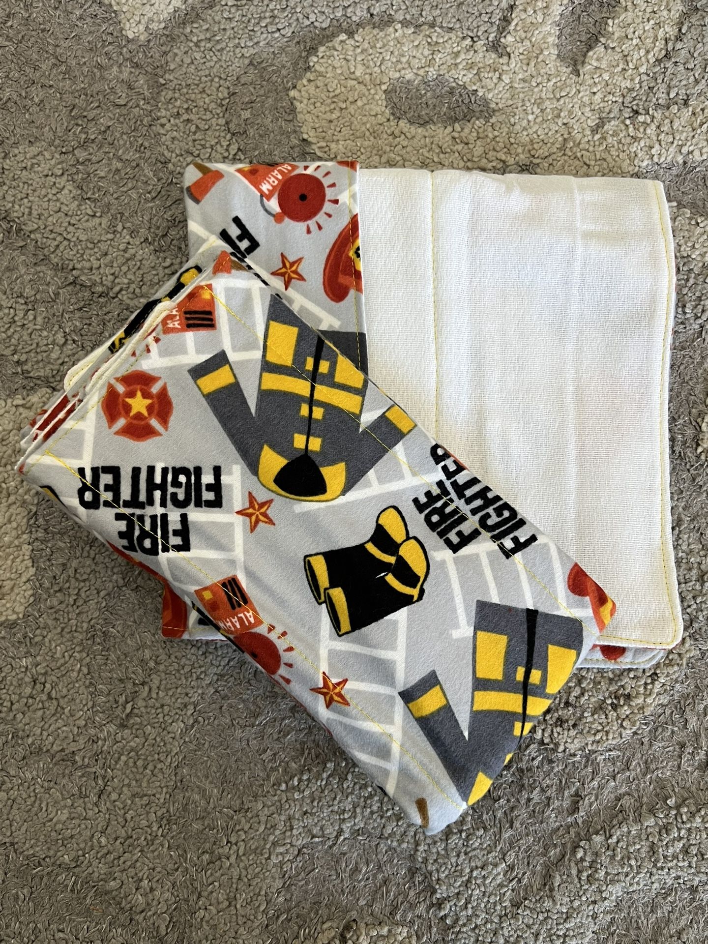 Fire Fighter Burp Cloths