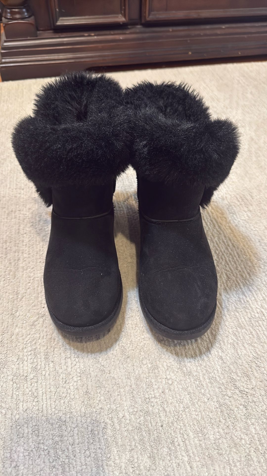Juicy Couture Black King Suede Boots Women's Size 5.5