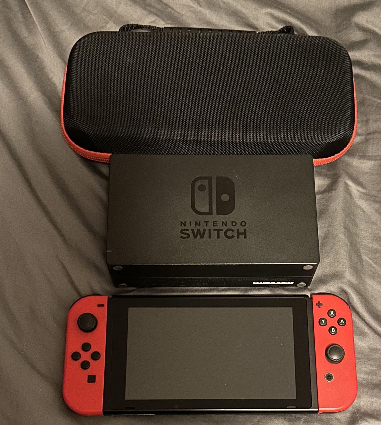 Red Nintendo Switch + Case