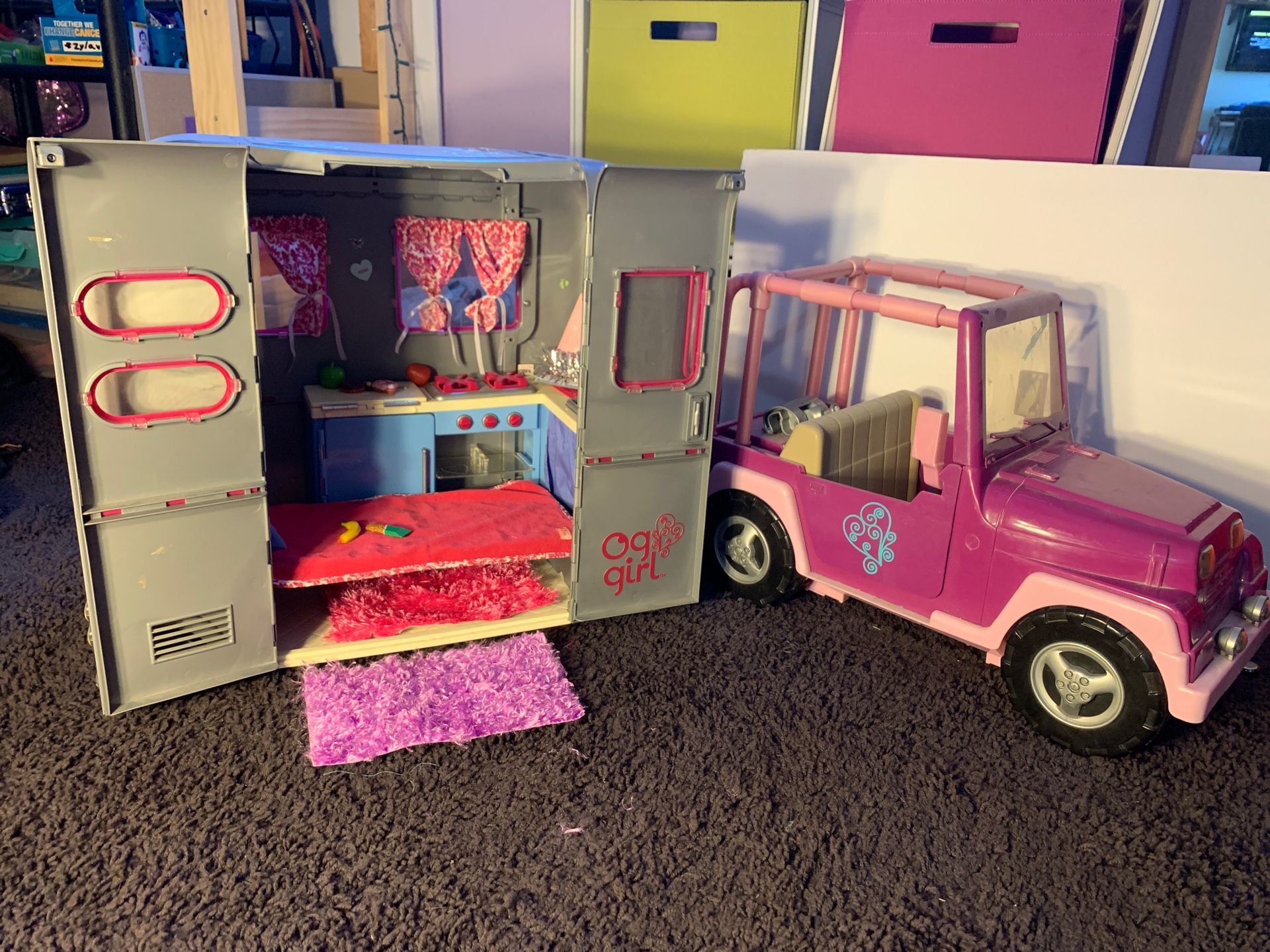 OG girl jeep camper and extras