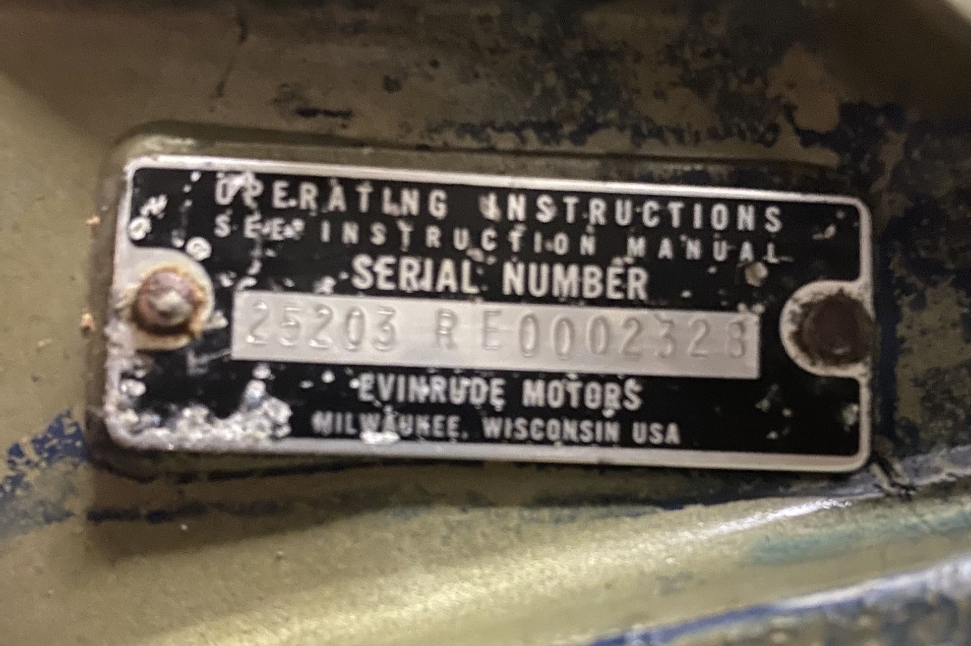 1972 Evinrude 25203R