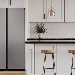 Side By Side Samasung Bespoke Refrigerator rs28cb7600ql