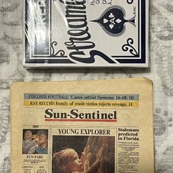 SUN SENTINEL MINI NEWS PAPER (Rare)