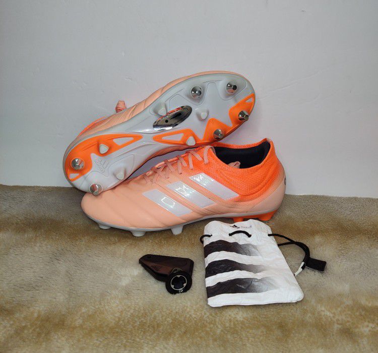 Adidas Copa 19.1 SG Orange Pink Peach Soccer Cleats G25816 Women's Size 6 New for Sale in Fountain CA -