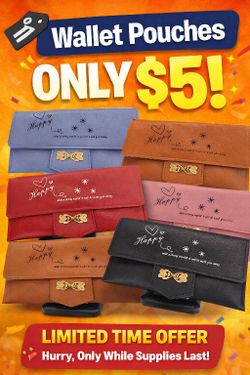✨ CUTE WALLET POUCHES – ONLY $5! ✨