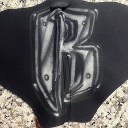RuffRyders Black and Gray Graphic Neoprene Mask  Stylish neoprene mask with bold black and gray graphic design. Perfect for adding an edgy touch to yo