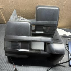 #17 For 07-13 Silverado Sierra Chevy  3500 Foldable Power Heated Signal Adjust Towing Mirrors