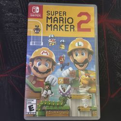 Super Mario Maker 2 (Nintendo Switch, 2019) Complete with Case - Works Perfectly!