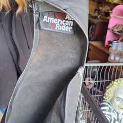 Black Leather Chaps Size Med