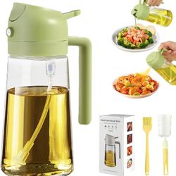 Oil Sprayer for Cooking, 16oz/470ml Oil Dispenser, 2 in 1 | Olive Oil Dispenser