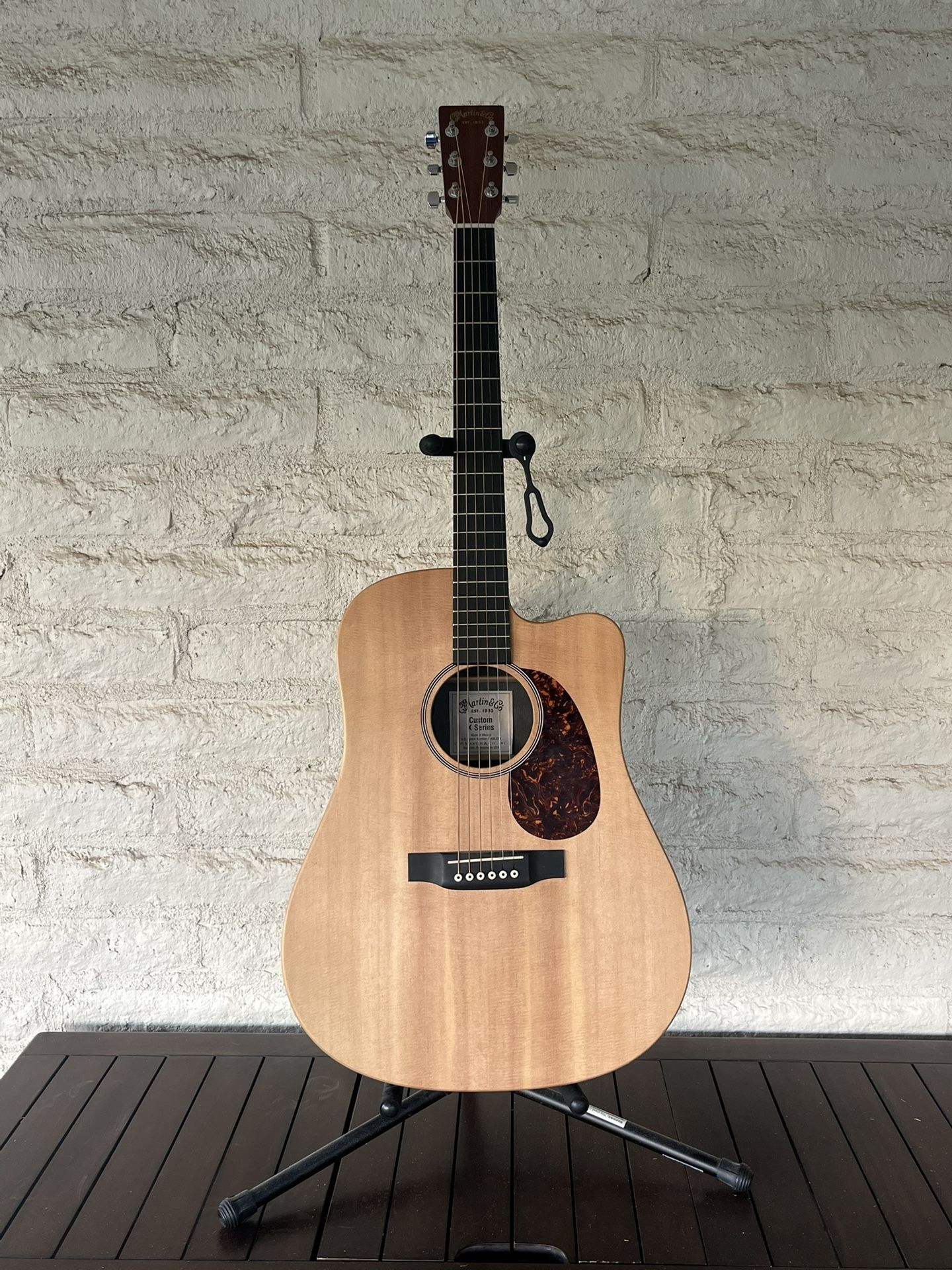 Martin CUSTOM-X Series dreadnaught Natural Acoustic-Electric Guitar