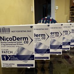 NicoDerm CQ Step 1 2 Week Kit (21mg) [12 Weeks Of treatment]