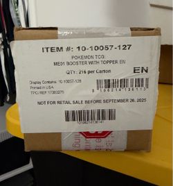 Mega Evolution Enhanced ME01 (Box Topper) Pokemon Booster Box Sealed Case