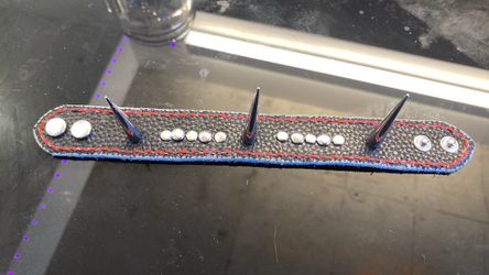 DIY punk bracelet