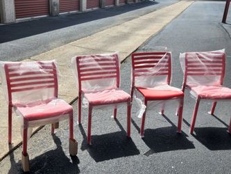 Kids Savannah Dining Red Armless Chairs - $75