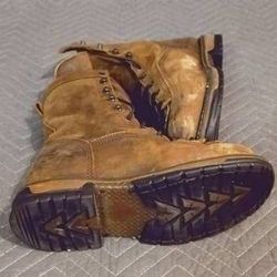 9.5 W Steel Toe Rocky Iron Clad Clean Scuffy Scuffed Taller Waterproof Boots