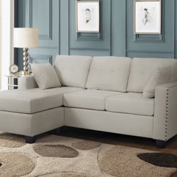 CLEARANCE Beige/Grey Sectional