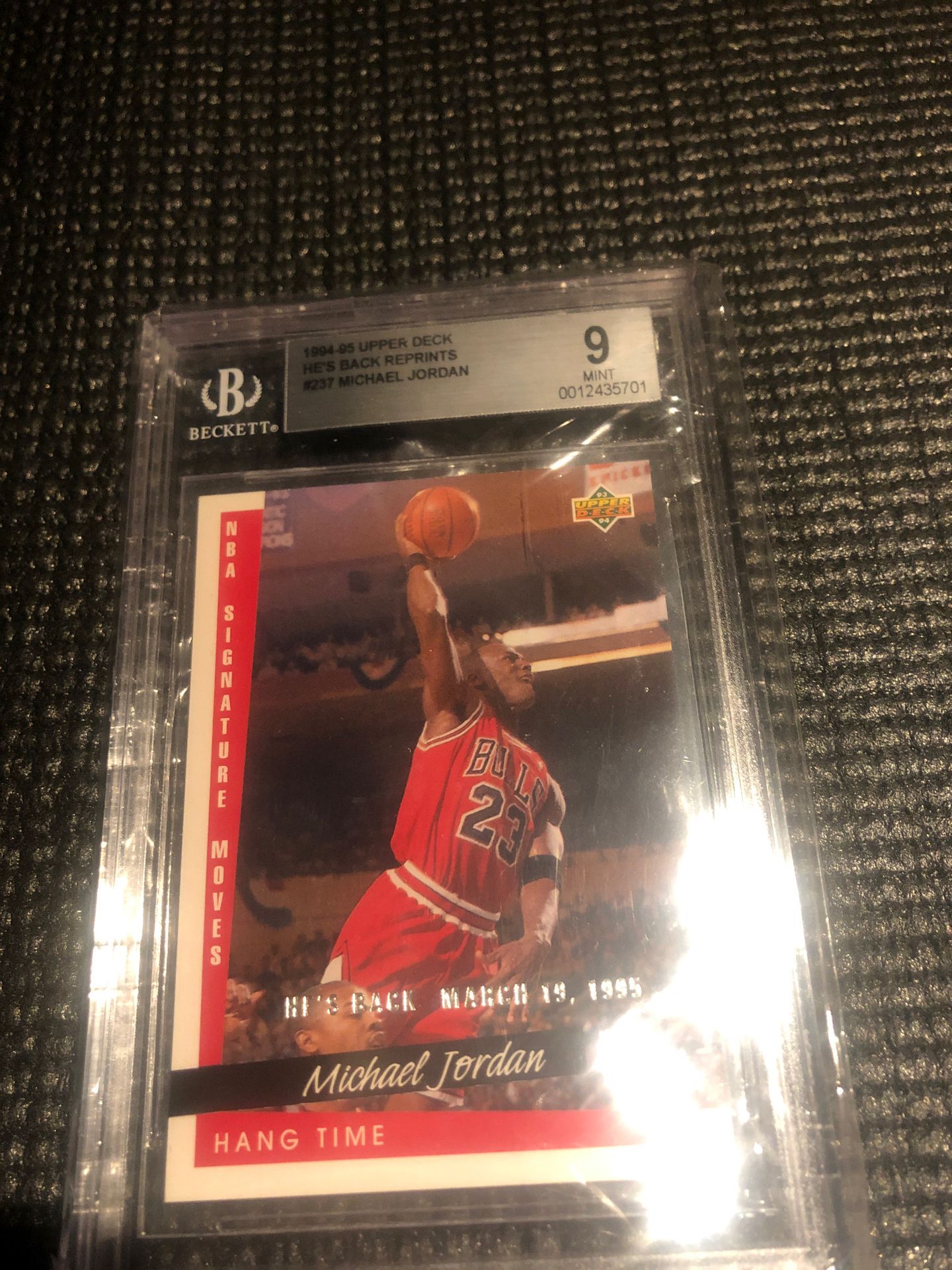 Michael Jordan 94/95 Upper Deck RP graded 9