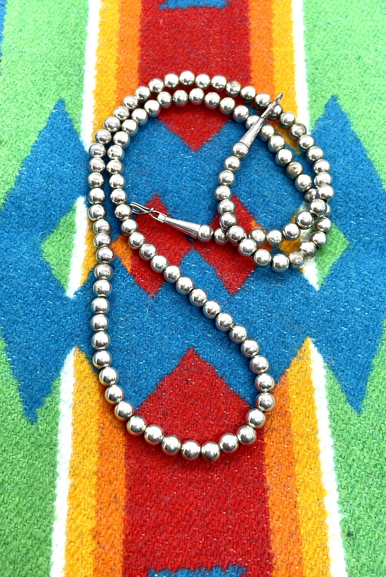 Vintage Sterling Slimming Navajo Necklace