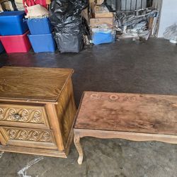 Free Free  table and small cabinet
