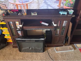Tv Stand with removable fireplace