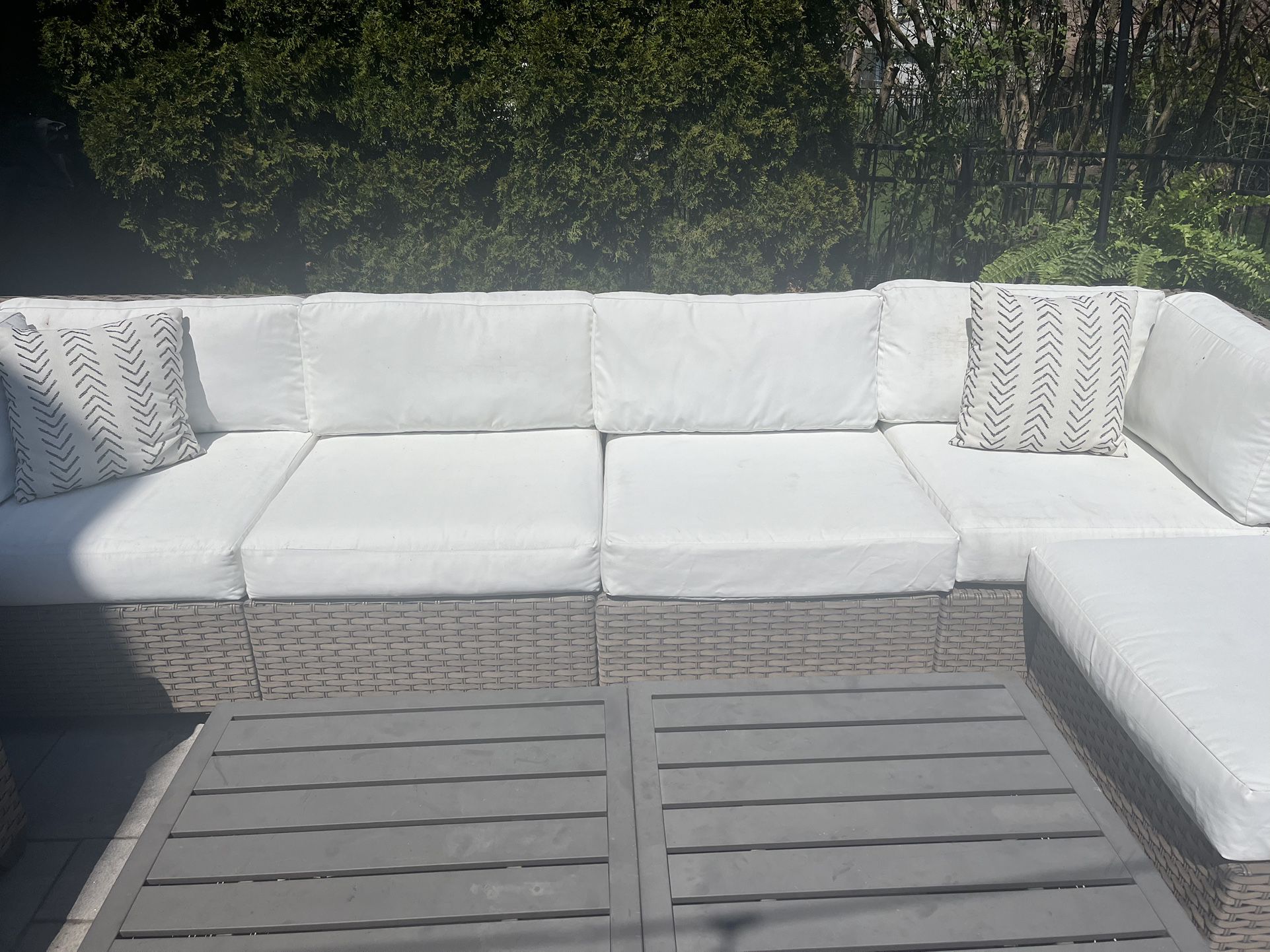  8 Piece Sectional Seating with Cushions 