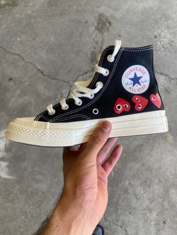 Converse Comme Des Garçons CDG Black Red White Size 7 women