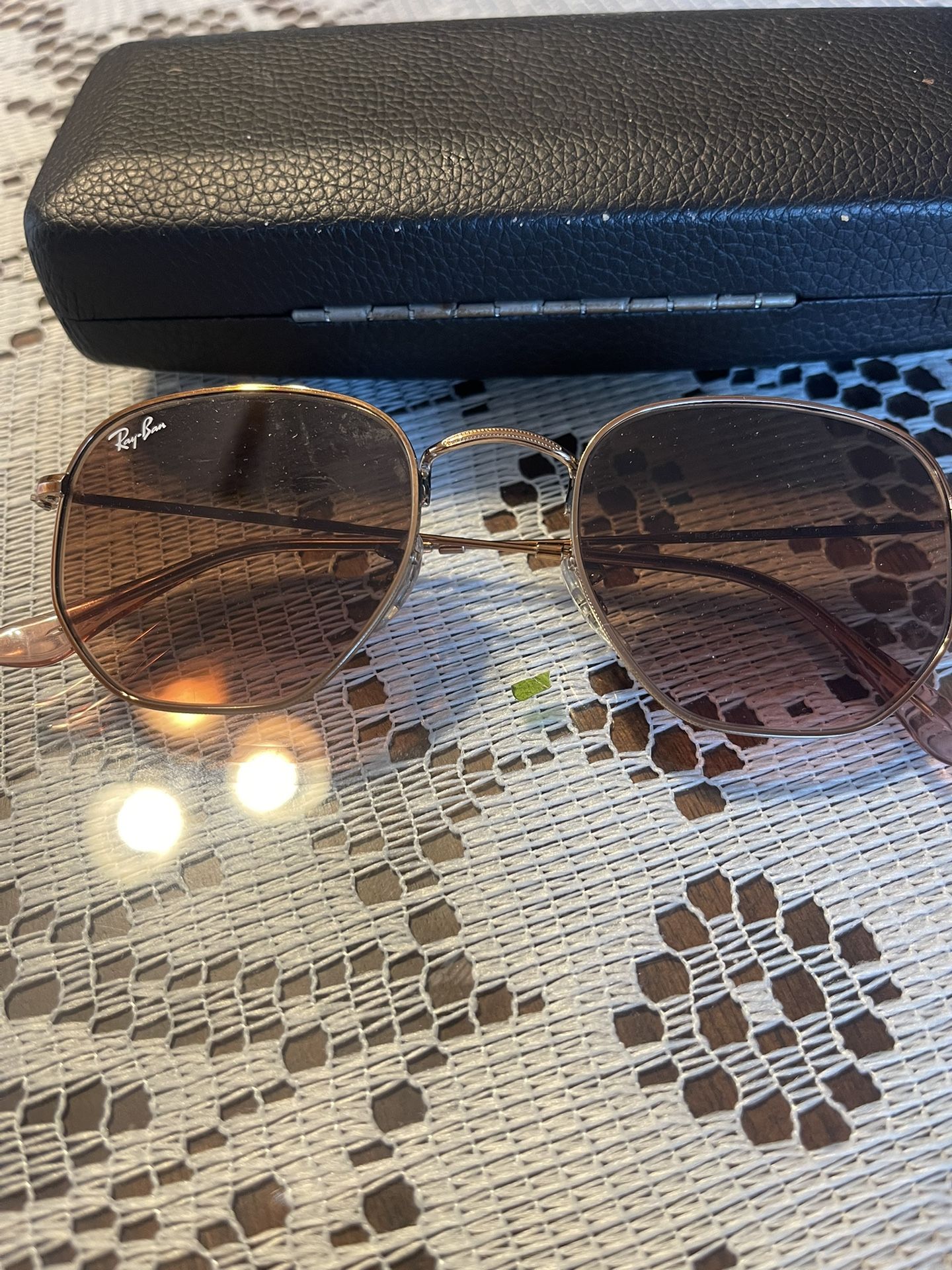Ray-Ban Sunglasses Brown And Gold