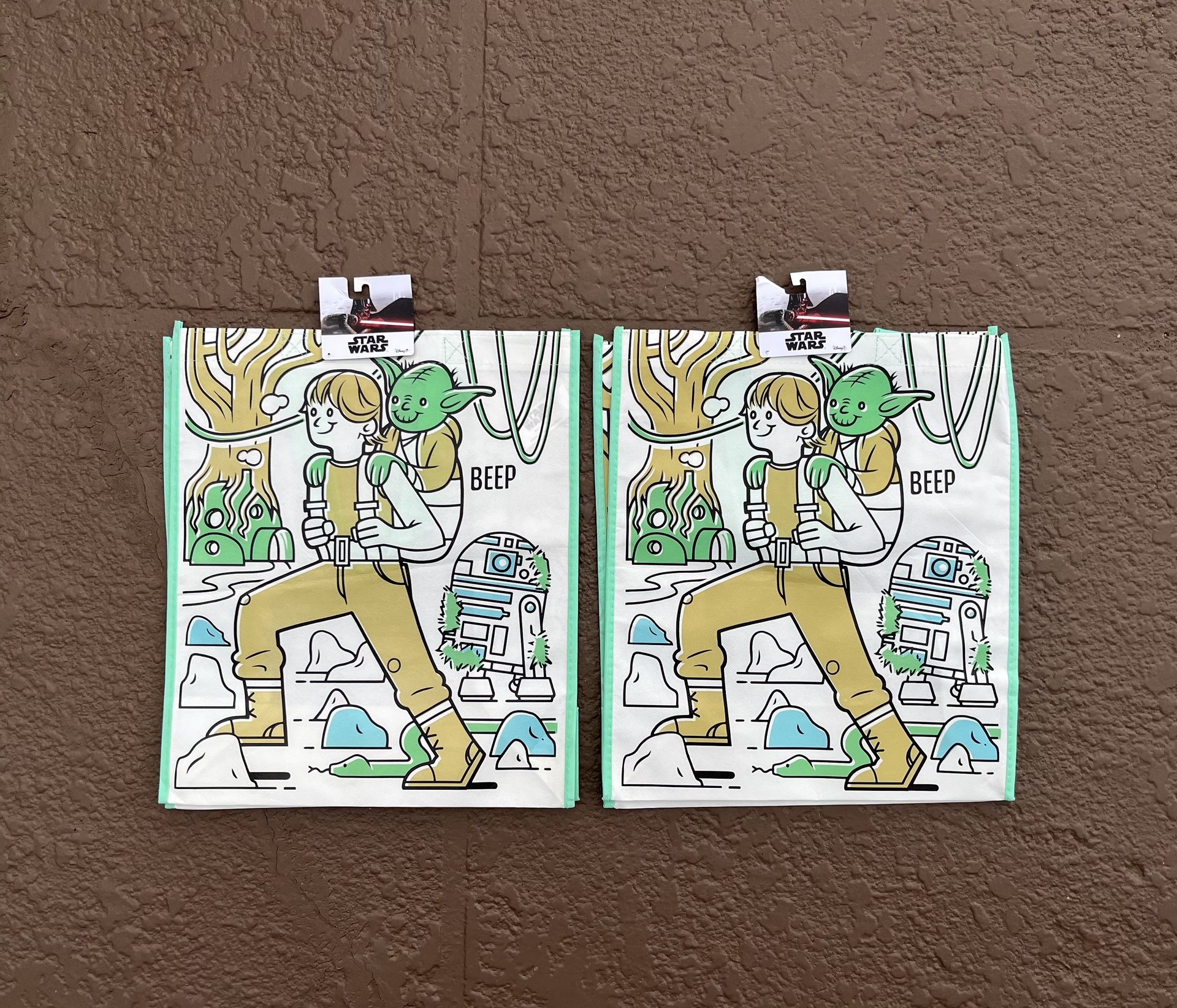 2 Brand new Disney Star Wars reusable bags
