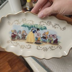 Vintage Lenox Disney Snow White & the Seven Dwarfs Porcelain Candy Dish –