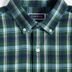 Club Room Men's Regular-Fit Plaid Flannel Shirt (Brand New) Size Large