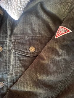 Men’s Black Sherpa Corduroy Jacket (L)